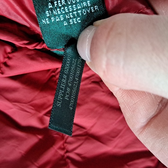 Ralph Lauren Quilted Down Puffer Zip Up High Neck Cinched Coat - Picture 8 of 10